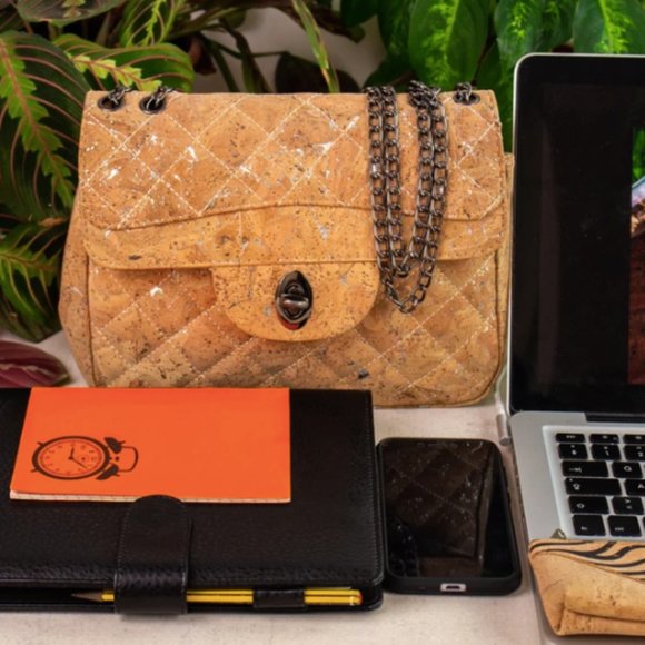 Eco-Friendly Cork Crossbody Bag - Picture 7 of 7